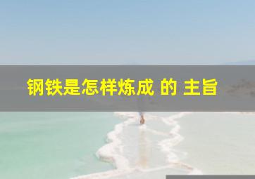 钢铁是怎样炼成 的 主旨